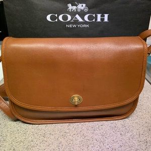 Vintage coach city bag 9790 beautiful British tan